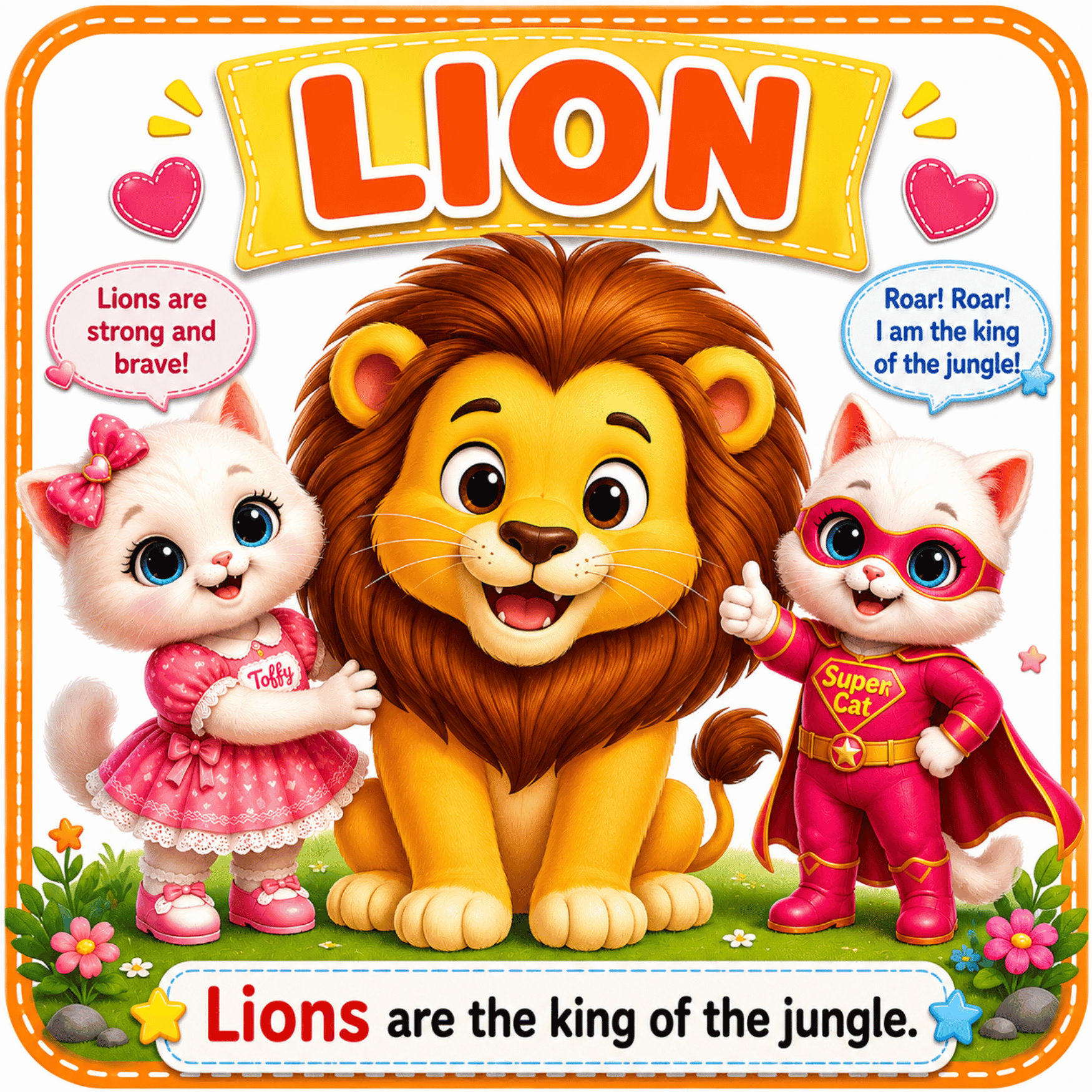 Animal Flash Card : Toffy & Fluffy